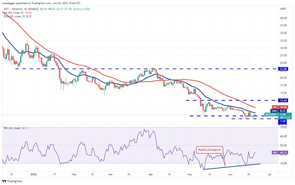 价格分析：BTC ETH BNB ADA XRP SOL DOGE DOT LEO AVAX