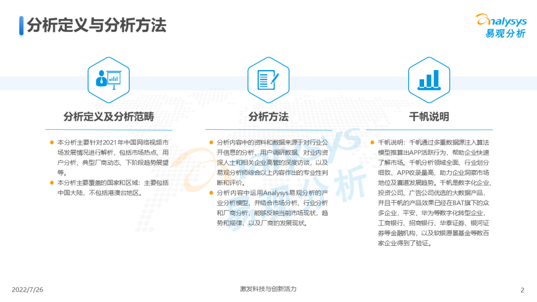 022年中国网络视频市场年度综合分析"