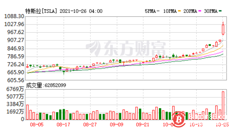 出乎意料 特斯拉和比特币走势出奇相似