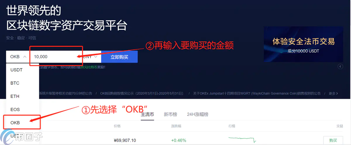 OKB怎么买？OKB币买卖及交易全教程